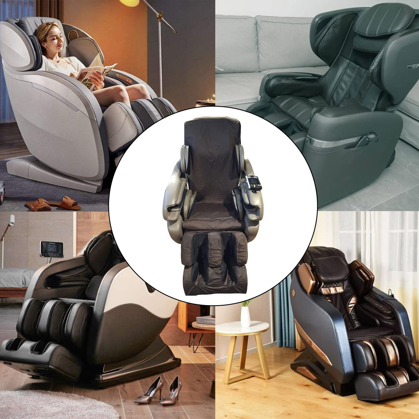 YONISEE Elektrischer Massagesessel – Relaxsessel mit Aufstehhilfe, Massage-