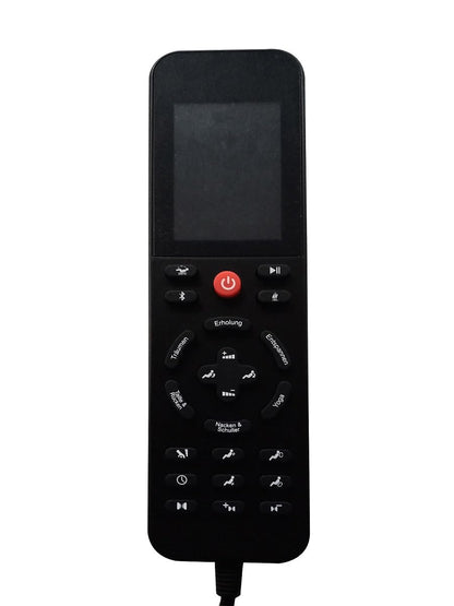 Luxus Massagesessel Konstanz Shiatsu Zero Gravity Leder schwarz, mit Heizung, Rollentechnik, Armmassage, moderner TV-Sessel.