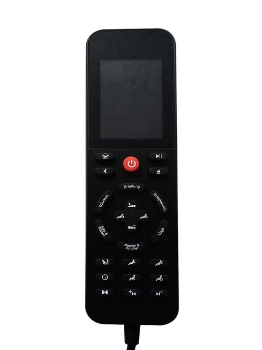 Luxus Massagesessel Konstanz Shiatsu Zero Gravity Leder schwarz, mit Heizung, Rollentechnik, Armmassage, moderner TV-Sessel.