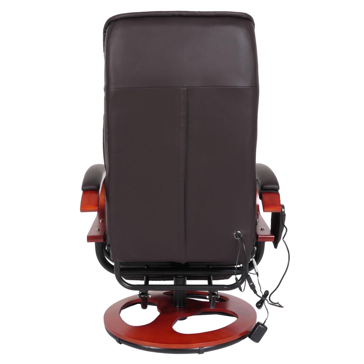 Mendler Relaxliege Arles II – Massagesessel aus Kunstleder mit Vibrationsmassage, Farbe Coffee, moderner bequemer Relaxsessel.