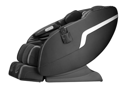 Luxus Massagesessel Konstanz Shiatsu Zero Gravity Leder schwarz, mit Heizung, Rollentechnik, Armmassage, moderner TV-Sessel.